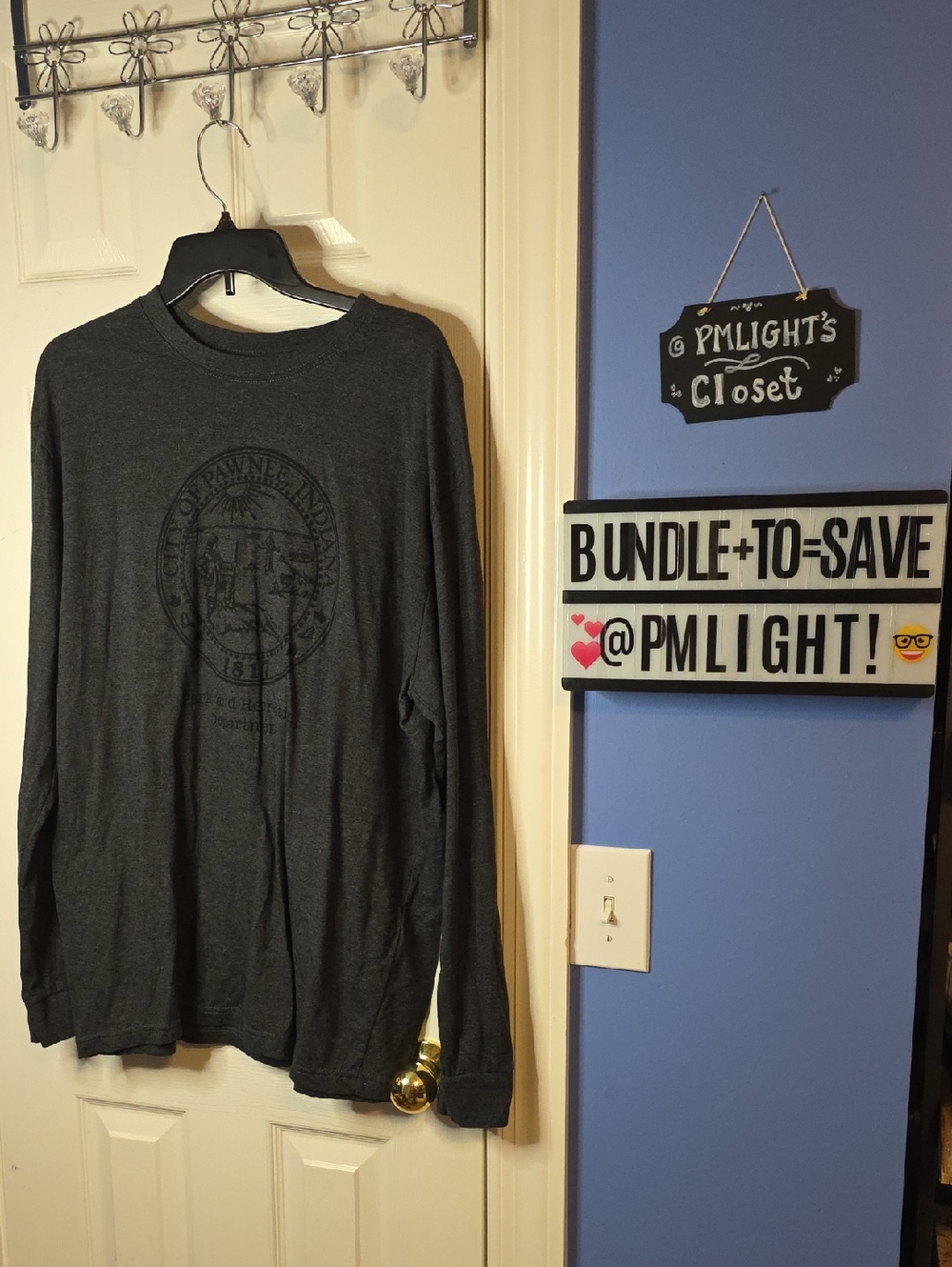Parks and Recreation Long-Sleeve Gray Graphic T-Shirt XL